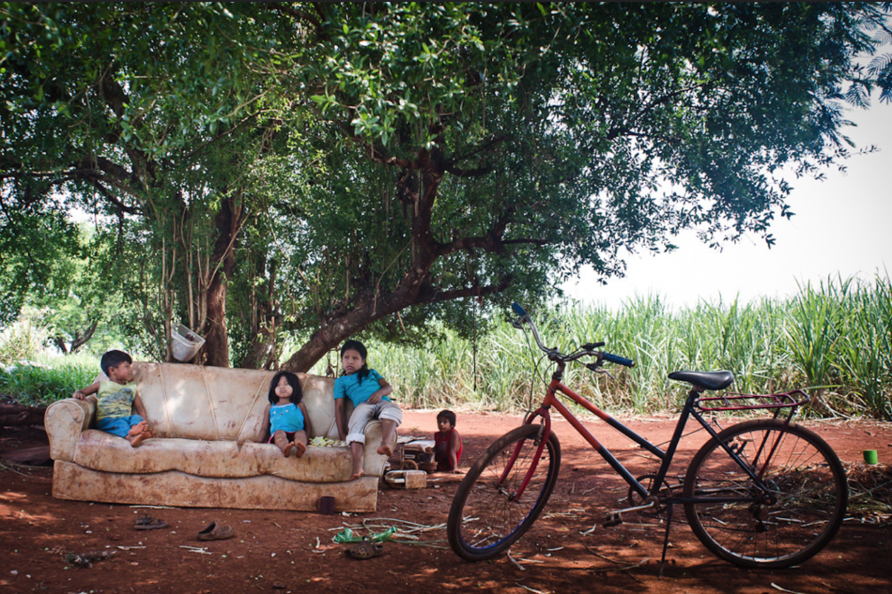 Famílias Guarani Kaiowá, de MS, sem segurança familiar, sem escola e sem atendimento à saúde. Fotos: Cimi e arquivo pessoal