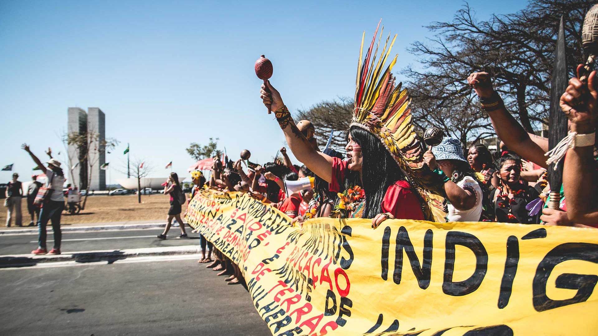 La violencia institucional contra los indígenas, que ha sido común en Brasil, se ha acentuado con el gobierno de Bolsonaro - Crédito: Natália Gomes/APIB